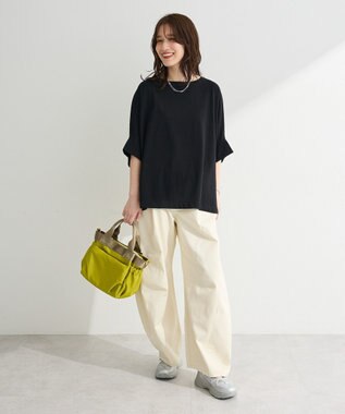 Green Parks 冷やっとすずやかドルマンプルオーバー Black