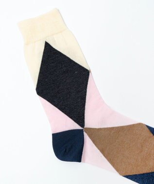 TRICOTE ARGYLE PAPA SOCKS (MENS) / アーガイル パパソックス (MENS) 71LPINK