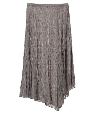 Green Parks ・ＥＬＥＮＣＡＲＥ　ＤＵＥ　レースアシンメトリースカート Charcoal Gray