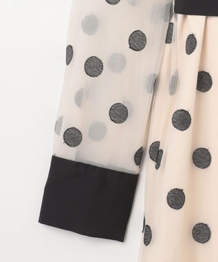 GRACE CONTINENTAL ラメドット刺繍ドレス キナリ