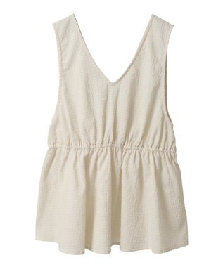 AMERICAN HOLIC 【前後2way】アソートペプラムベスト Ivory