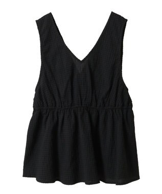 AMERICAN HOLIC 【前後2way】アソートペプラムベスト Black