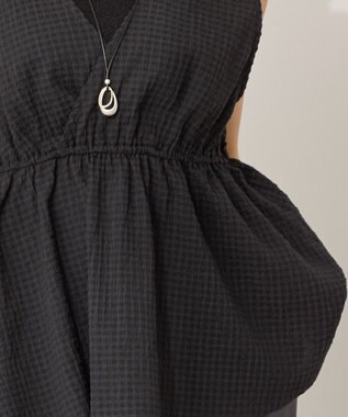 AMERICAN HOLIC 【前後2way】アソートペプラムベスト Black