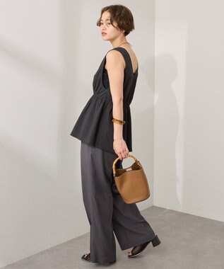 AMERICAN HOLIC 【前後2way】アソートペプラムベスト Black