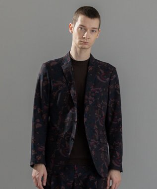 JOSEPH HOMME 新型・新柄【洗える/ストレッチ/シワになりにくい】クールドッツストレッチ メキシカンプリント ジャケット ダークブラウン系5