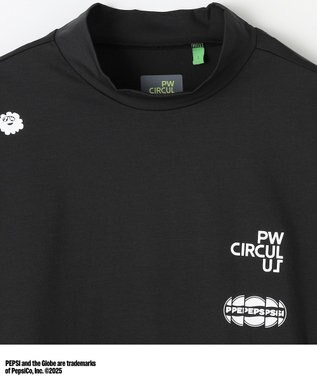 PW CIRCULUS 〈Pepsiコラボ〉【UNISEX】Pepsi World Graphic モックネックT ブラック系