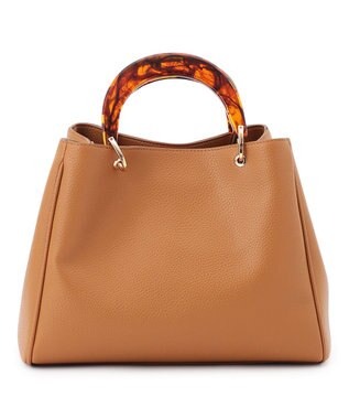 23区 アクリルハンドル バッグ キャメル系