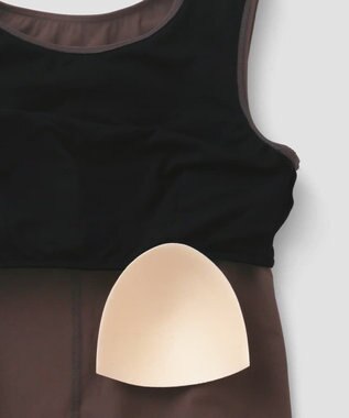 San-ai Resort（三愛水着楽園） 【カップ付きセット水着】タンキニ セット水着　無地【Ungrid（アングリッド）】 ブラウン