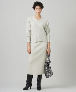 ICB 【洗える】 クロスコンビ Vネックプルオーバー トープ系