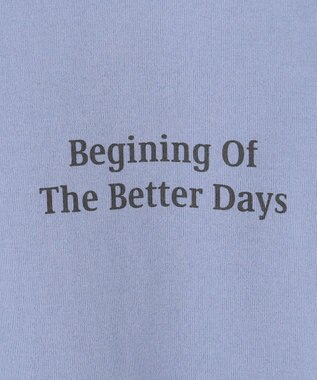 23区 【SLOW】コンパクトシングルジャージー ロゴ Tシャツ アッシュブルー系