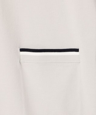 J.PRESS LADIES L 【洗える】RAYON STRETCH PLAIN Vネック カーディガン ライトグレー系