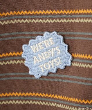 earth music&ecology 【予約】レトロボーダーTシャツ/TOY STORY ブラウン