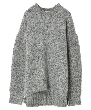 Green Parks ふわふわＭｉｘニットプルオーバー Black