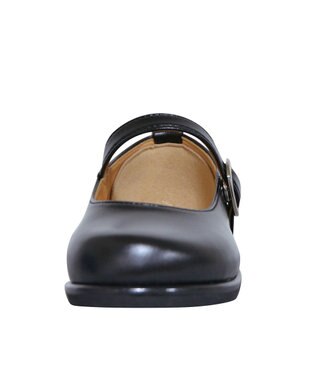 MIKI HOUSE HOT BISCUITS 【ミキハウス】 合成皮革ワンストラップシューズ 黒