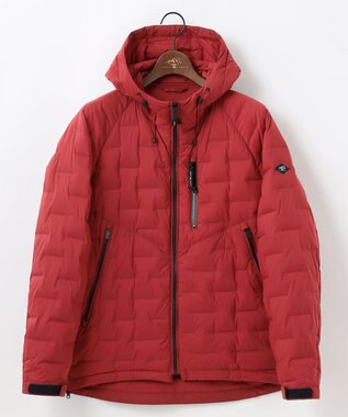 JOSEPH ABBOUD MOUNTAIN 【ストレッチ/軽量/パッカブル/ライナードッキング対応】2WAYストレッチダウンパーカー レッド系