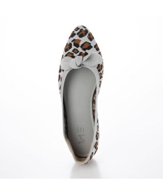 ing <ing>【サステナブル】２WAYポインテッドトゥニットパンプス ライトグレービー