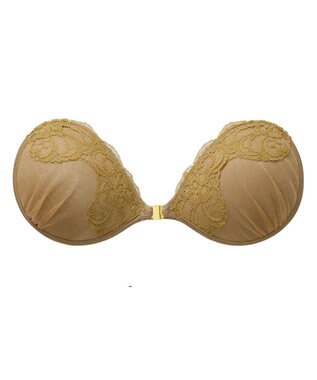 BRADELIS New York 【NuBra / ナチュラルタイプ】ヌーブラ・エアーライト シャイニー デザインヌーブラ ゴールド