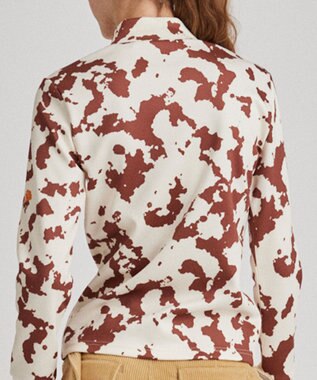 PW CIRCULUS 【ストレッチ / 快適 / 一枚でサマになる】【WOMEN】NEW PINTO柄ロングスリーブモック T ベージュ系5