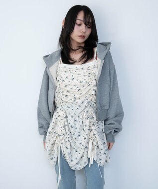 WEGO ドロストデザインキャミワンピース