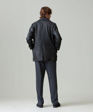 J.PRESS MEN カシミヤタッチワイド イージーパンツ グレー系