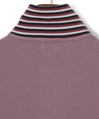 J.PRESS MEN レジメンタル ポロシャツ パープル系