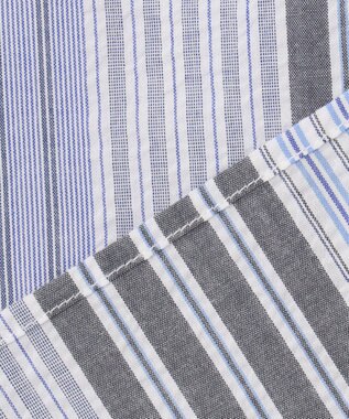 J.PRESS YORK STREET 【WOMEN】マルチストライプ ブラウス ブルー系1