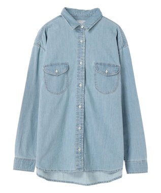AMERICAN HOLIC Ｗポケットデニムシャツ Indigo