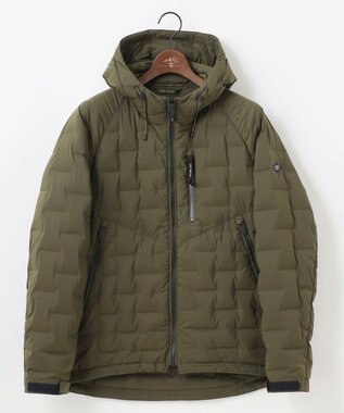 JOSEPH ABBOUD MOUNTAIN 【ストレッチ/軽量/パッカブル/ライナードッキング対応】2WAYストレッチダウンパーカー カーキ系