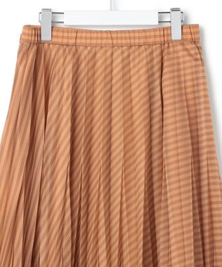 ICB カールマイヤープリーツ スカート アンバーブラウン