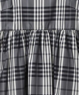 Green Parks ・ＳＵＧＡＲ　ＳＰＯＯＮ　チェックギャザーワンピース Black