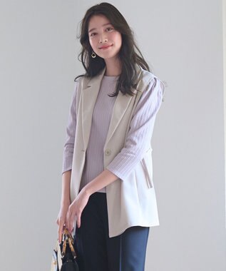  【洗える】テーラード ジレ