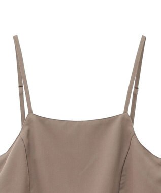 Green Parks ・ＥＬＥＮＣＡＲＥ　ＤＵＥ　ペプラムサロペット Dark Beige