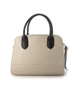 UNBILLION ペルケ perche / 牛革スクエア2way手提げ ライトグレー