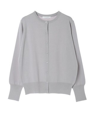 Green Parks 洗える　クルーネックカーディガン Light Gray
