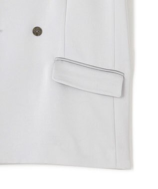 uncrave シャイニーダブルサテン ジャケット シルバーグレー