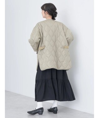 earth music&ecology キルティングハーフブルゾン Khaki