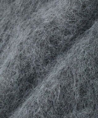 earth music&ecology クルーネックシャギーカーディガン グレー