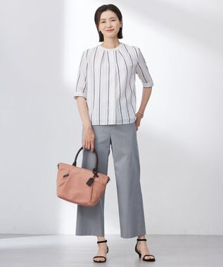 J.PRESS LADIES 【WEB限定】2wayナイロン Midium トート バッグ ピンク系