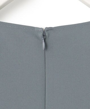 ICB 【新色追加・防シワ・速乾・洗える】Fied スリットスリーブブラウス ブルーグレー系