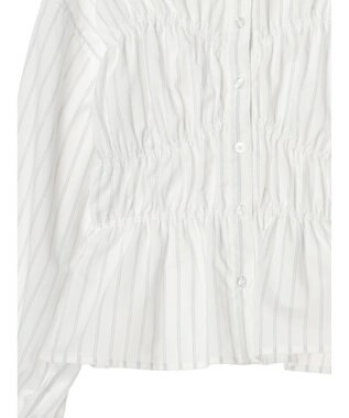 earth music&ecology ビスチェライクシャーリングシャツ（ストライプ） Stripe