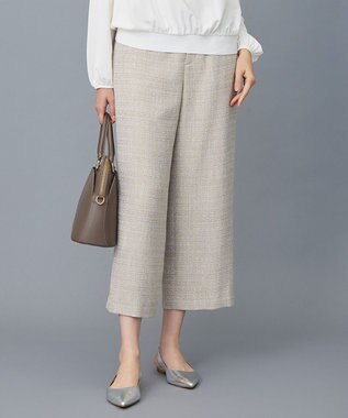 自由区 S 【カタログ掲載】ライトミックスツィードワイド パンツ