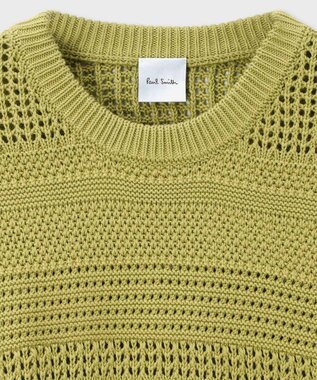 Paul Smith ミックスパターン クルーネックニット ライトイエロー