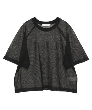 AMERICAN HOLIC プリントロゴシアーニットプルオーバー Black