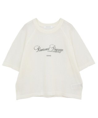 AMERICAN HOLIC プリントロゴシアーニットプルオーバー Ivory