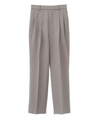 Green Parks きれいシルエットパンツ（テーパード） Gray Beige
