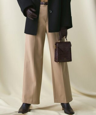 【滝沢眞規子さん着用/VERY掲載】TRストレッチギャバ ワイド パンツ