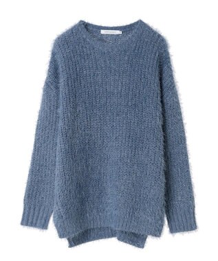 AMERICAN HOLIC シャギーゆるっとニットプルオーバー Blue