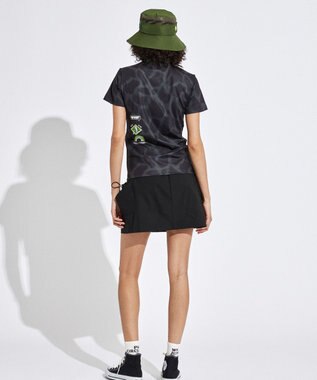 PW CIRCULUS 【UVカット / 吸水速乾 / 伸縮性抜群】【WOMEN】ジラフモック T ゴルフウェア レディース ブラック系5