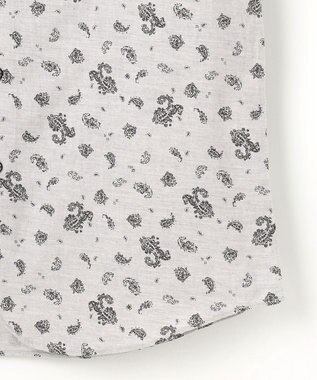 JOSEPH ABBOUD 【柔らか】シャンブレーツイルピーチ シャツ ライトグレー系6