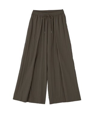 YECCA VECCA 【UVカット/遮熱/接触冷感】COOLタックワイドパンツ Charcoal Gray